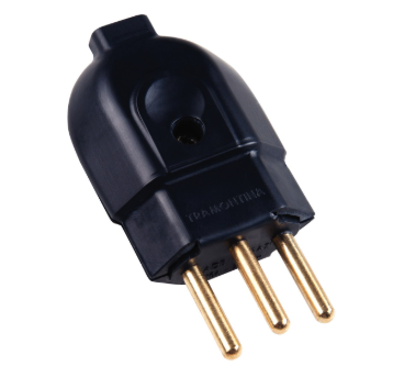 Plugue Macho 2P+T 20A/250V Preto Tramontina
