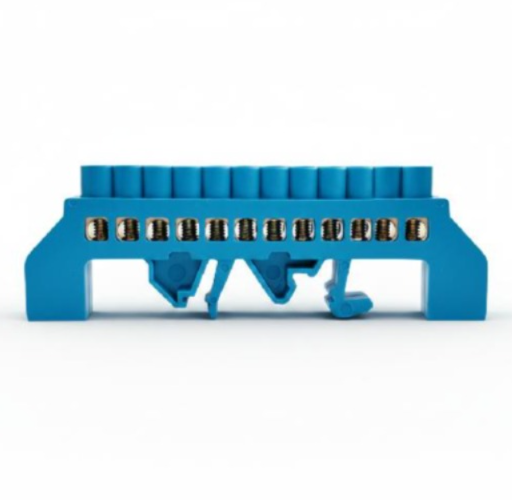 BARRAMENTO DIST. NEUTRO FIXACAO POR TRILHO - 12 LIGACOES AZ