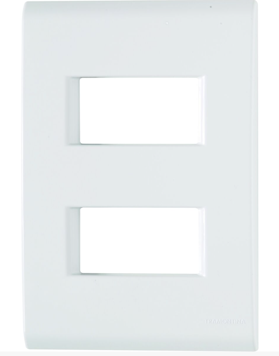 Placa 4X2 2P Afastadas LIZ Branca Tramontina