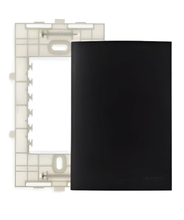 Conj Placa 4X2 Cega Ebony com Suporte Sleek Margirus
