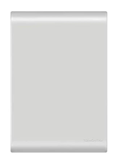 Placa + Suporte 4X2 em Termoplastico Cega Linha GIZ Branco Tramontina