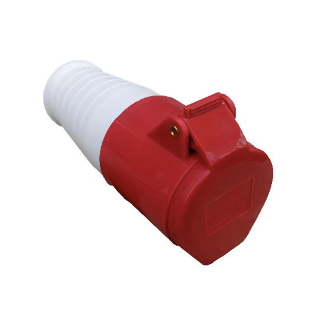 Acoplamento Vermelho 3P+T 380V 32A 6H IP44