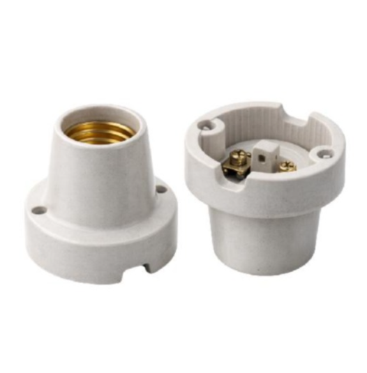 Bocal E-27 em Porcelana Fixo de Teto 4A/250V