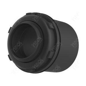 Conector BOX Reto 2* Preto Inpol
